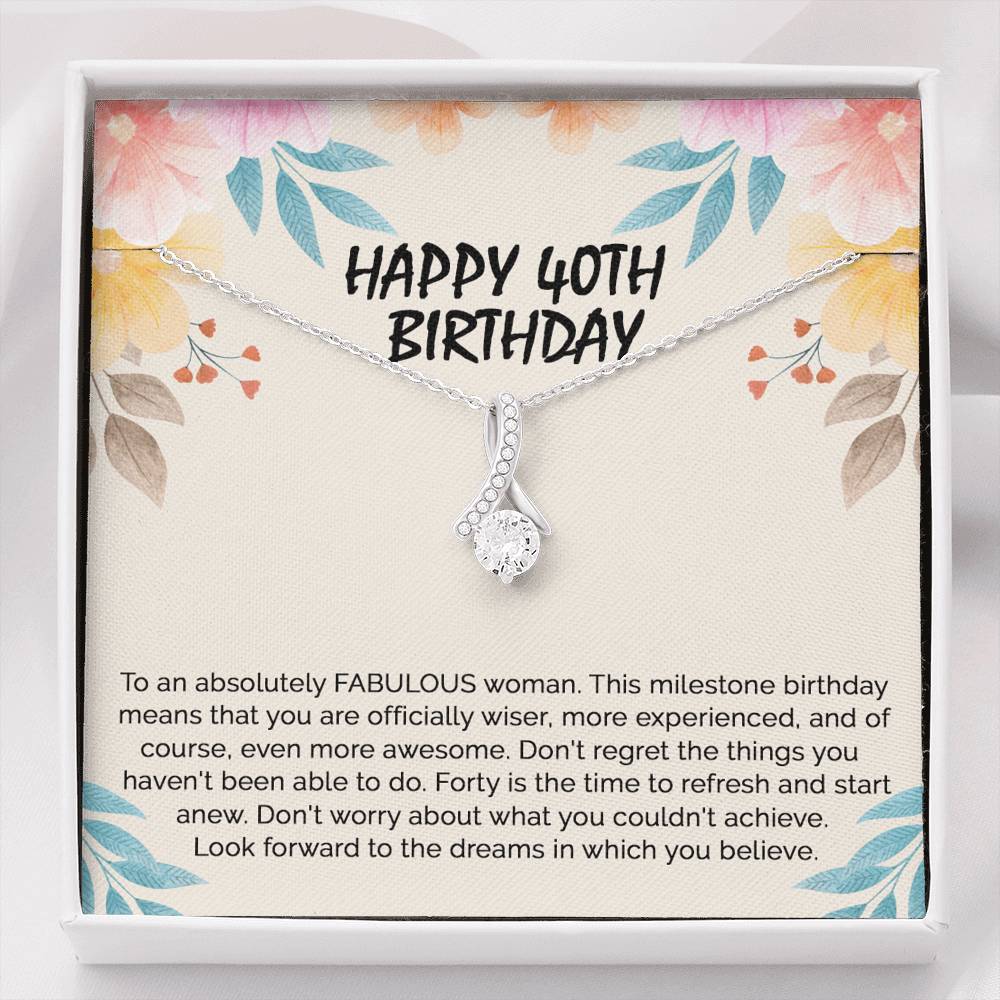 40th Birthday Gifts For Women, 40 and fabulous, Happy 40th Birthday – HeartQ